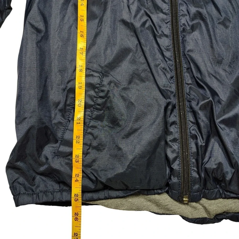 Abercrombie & Fitch Navy‎ Blue Lined Windbreaker Youth L 14-16  Raincoat
